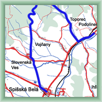 Fahrradstrecken - Umkreis um Zamagurie