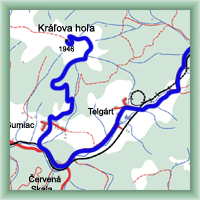 Fahrradstrecken - Liptovská Teplička - Kráľova Hoľa