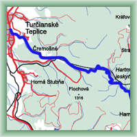 Fahrradstrecken - Turčianske Teplice - Höhle Harmanecká jaskyňa - Korytnica - Kurort