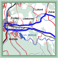 Fahrradstrecken - Zvolen - Dúbravy - Zvolen