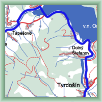 Fahrradstrecken - Oravský Podzámok - Wassersperre Oravská - Oravský Podzámok