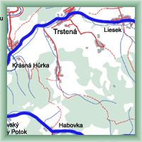 Fahrradstrecken - Trstená - Freibad Oravice - Trstená