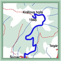 Fahrradstrecken - Auf den Berg Králova hoľa