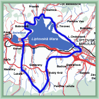 Fahrradstrecken - Rund um Wassersperre Liptovská Mara