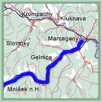 Fahrradstrecken - Radmagistrale Hnilecká