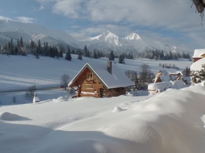 Hütte unter Belianské Tatry